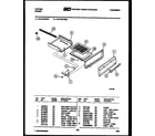 Tappan 30-2139-00-01 broiler drawer parts diagram