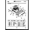 Tappan VG30BW2 broiler drawer parts diagram