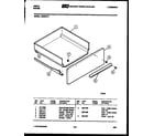Tappan VE30CW4 drawer parts diagram