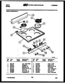 Backguard and cooktop parts