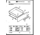 Tappan 24DEMBWAD4 drawer parts diagram