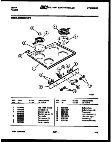 Cooktop parts