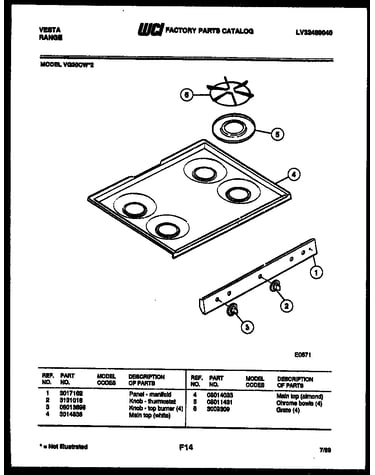 Cooktop parts