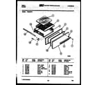 Tappan VG30CW2 broiler drawer parts diagram