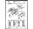 Tappan 11-4969-00-02 door parts diagram