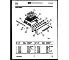 Tappan VG36DW2 broiler drawer parts diagram