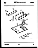 Backguard and cooktop parts