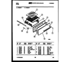 Tappan VP30BW3 broiler drawer parts diagram