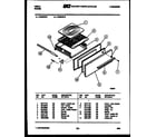 Tappan VP30CW2 broiler drawer parts diagram