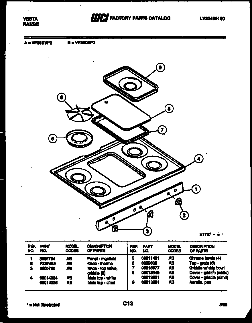Cooktop parts
