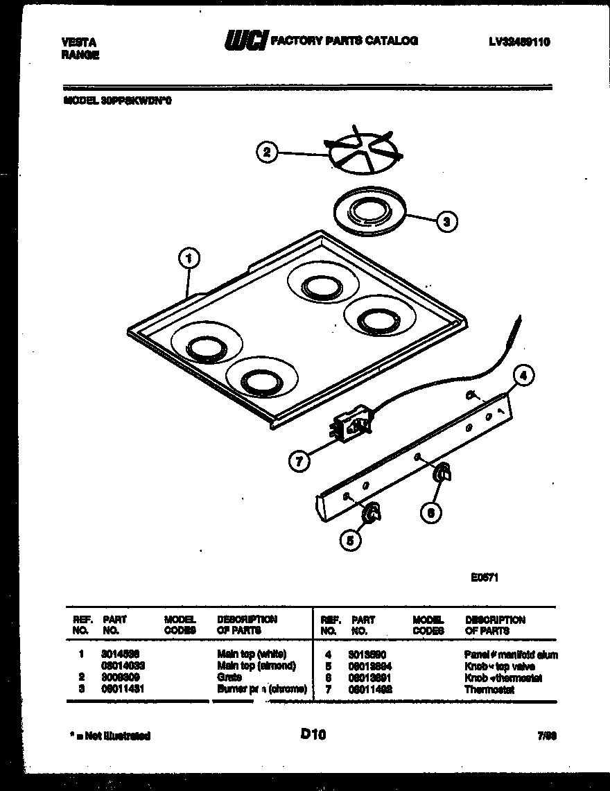 Cooktop parts