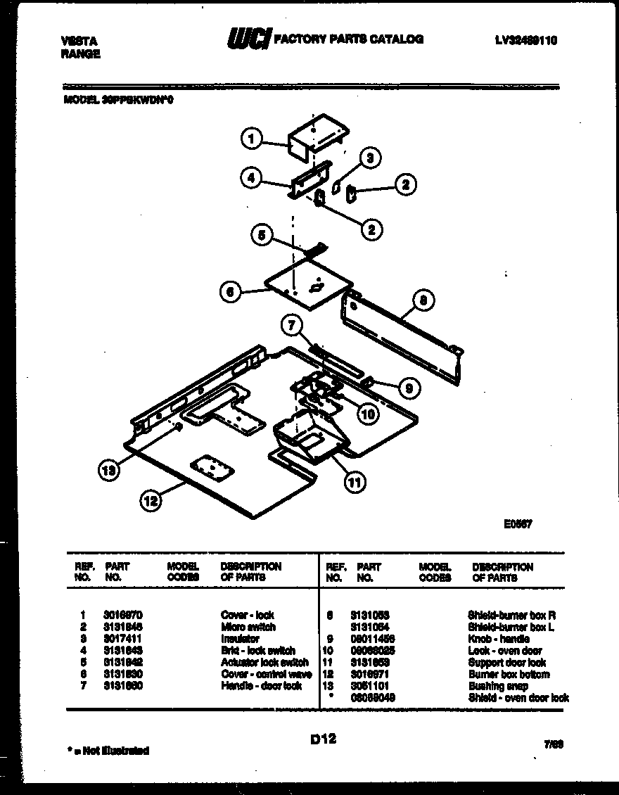 Burner box parts