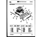 Tappan 24CGMCWBN1 broiler drawer parts diagram