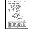 Tappan 30CPMCWBN1 backguard and cooktop parts diagram