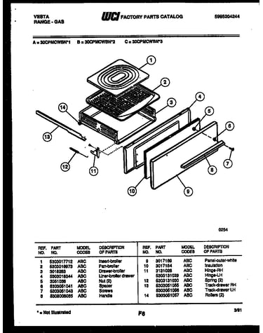 Broiler drawer parts