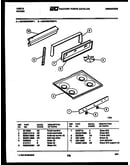 Backguard and cooktop parts