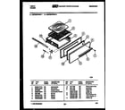 Tappan 30CGMCWBN1 broiler drawer parts diagram