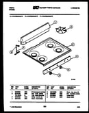 Backguard and cooktop parts