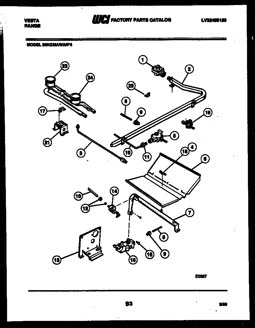 BURNER, MANIFOLD AND GAS CONTROL