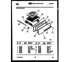 Tappan 24KGMAWAN4 broiler drawer parts diagram