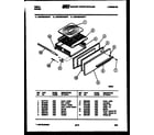 Tappan 24KPMAWAN5 broiler drawer parts diagram