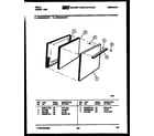 Tappan 30KGMAWAN3 door parts diagram