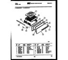 Tappan 30KGMAWAN4 broiler drawer parts diagram