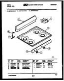 Backguard and cooktop parts