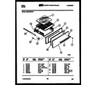 Tappan 30DGMBWDN0 broiler drawer parts diagram