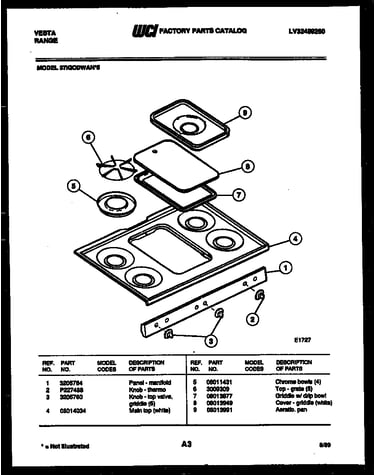 Cooktop parts