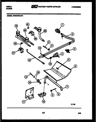 Burner, manifold and gas control