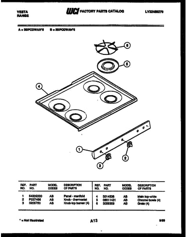 Cooktop parts