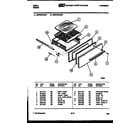 Tappan 30IPCDWAN5 broiler drawer parts diagram