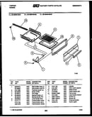 Broiler drawer parts