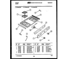 Tappan 30-3649-00-01 cooktop parts diagram