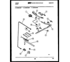 Tappan 30-3649-00-03 burner, manifold and gas control diagram