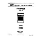 Tappan 30-4979-23-01 cover page diagram