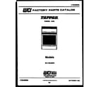 Tappan 30-1049-00-03 cover page diagram