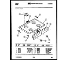 Tappan 30-1049-00-02 cooktop parts diagram