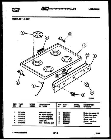 Cooktop parts