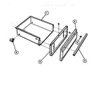 Tappan 30-3989-00-02 drawer parts diagram