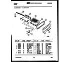 Tappan 30-2119-23-01 broiler drawer parts diagram