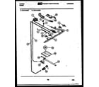 Tappan 30-2119-23-01 burner, manifold and gas control diagram