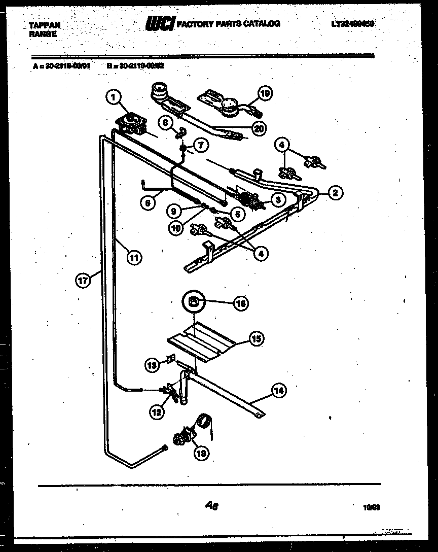 Burner, manifold and gas control
