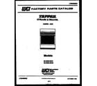 Tappan 32-2639-00-02 cover page diagram