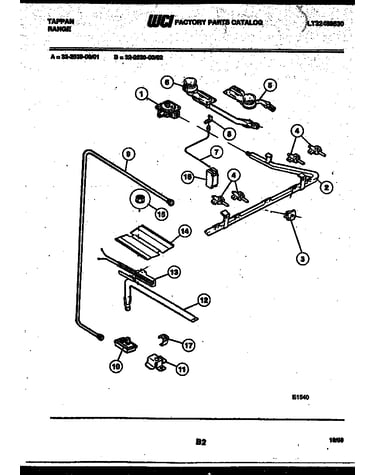 Burner, manifold and gas control
