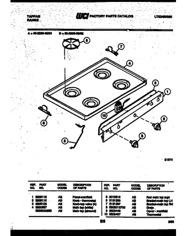 Cooktop parts