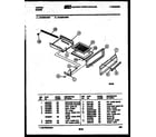 Tappan 30-2239-00-01 broiler drawer parts diagram