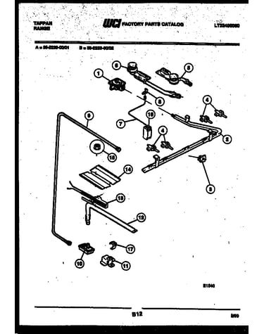 Burner, manifold and gas control
