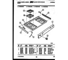 Tappan 72-3989-00-02 cooktop parts diagram